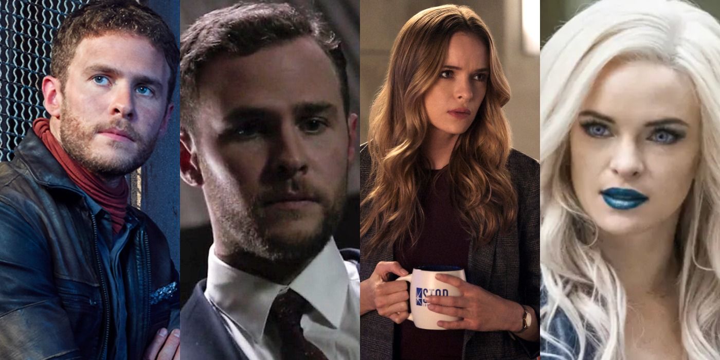A split image features Leo Fitz and The Doctor in Agents Of SHIELD alongside Caitlin Snow and Killer Frost in The Flash