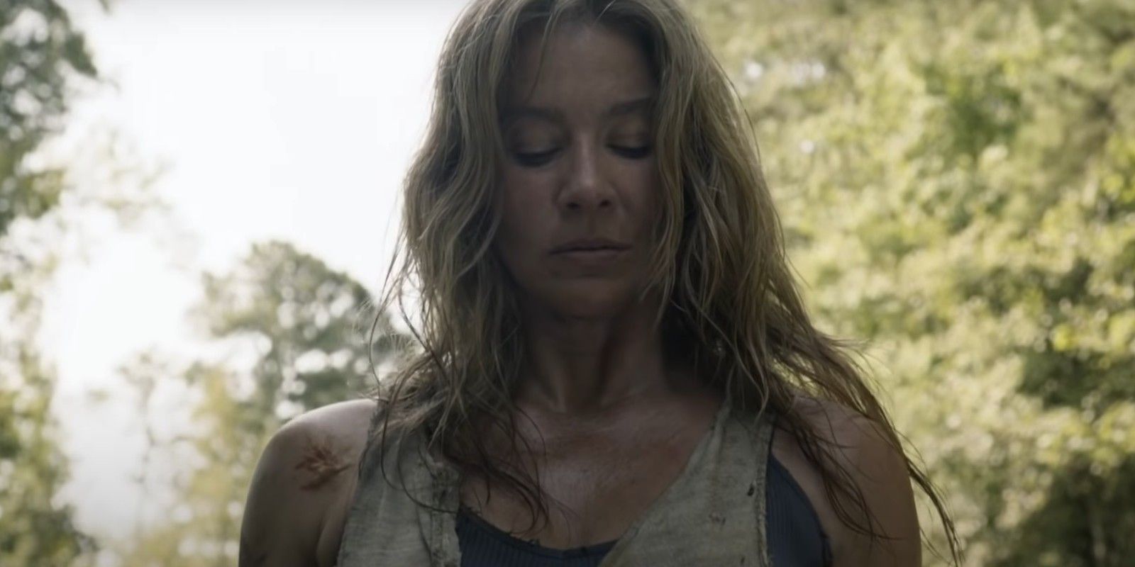 Lynn Collins as Leah in Walking Dead
