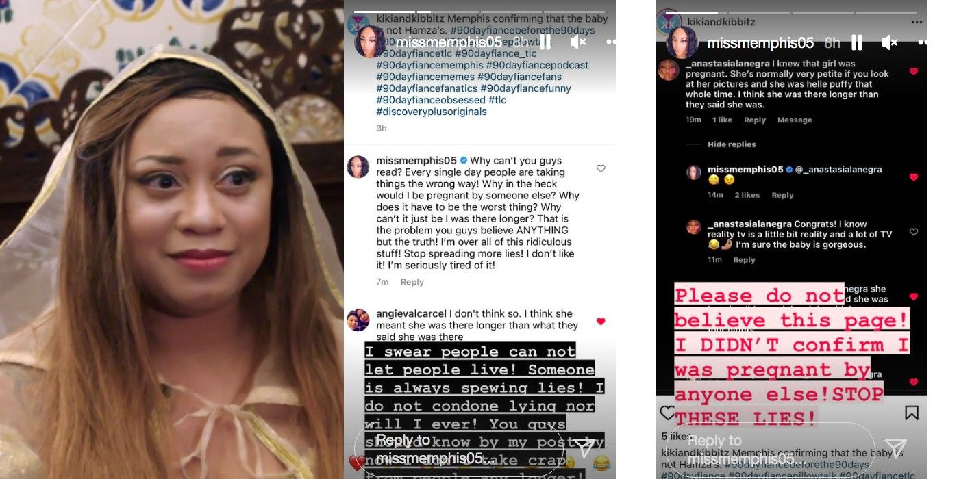 90 Day Fiancé: Memphis Shuts Down Rumors About Her & Hamza's Baby