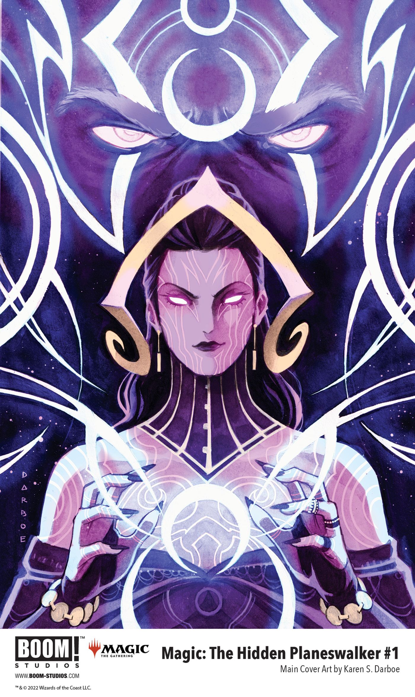 Liliana Vess and Tezzeret for cover of Magic