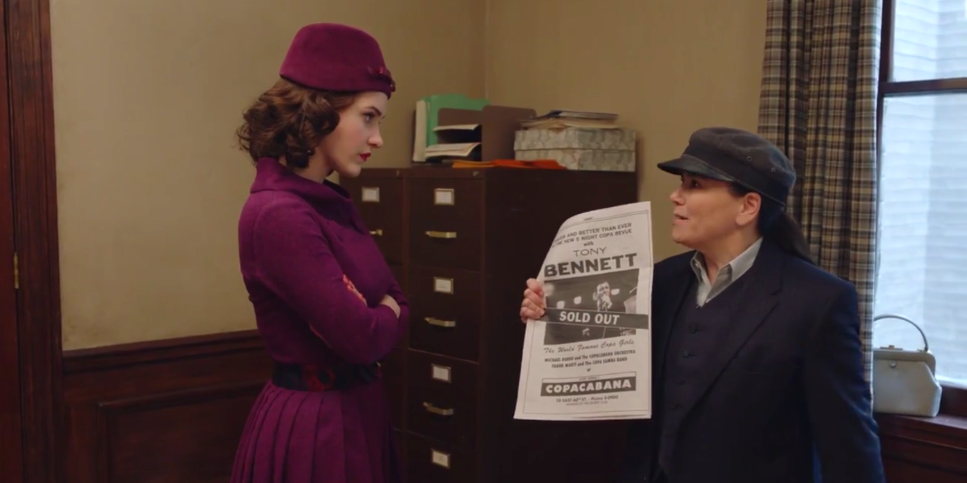 Midge and Susie talking in The Marvelous Mrs Maisel