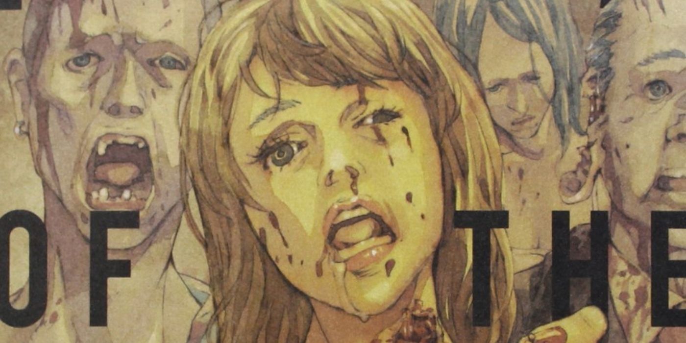 A zombie woman on the cover of Manga of the Dead