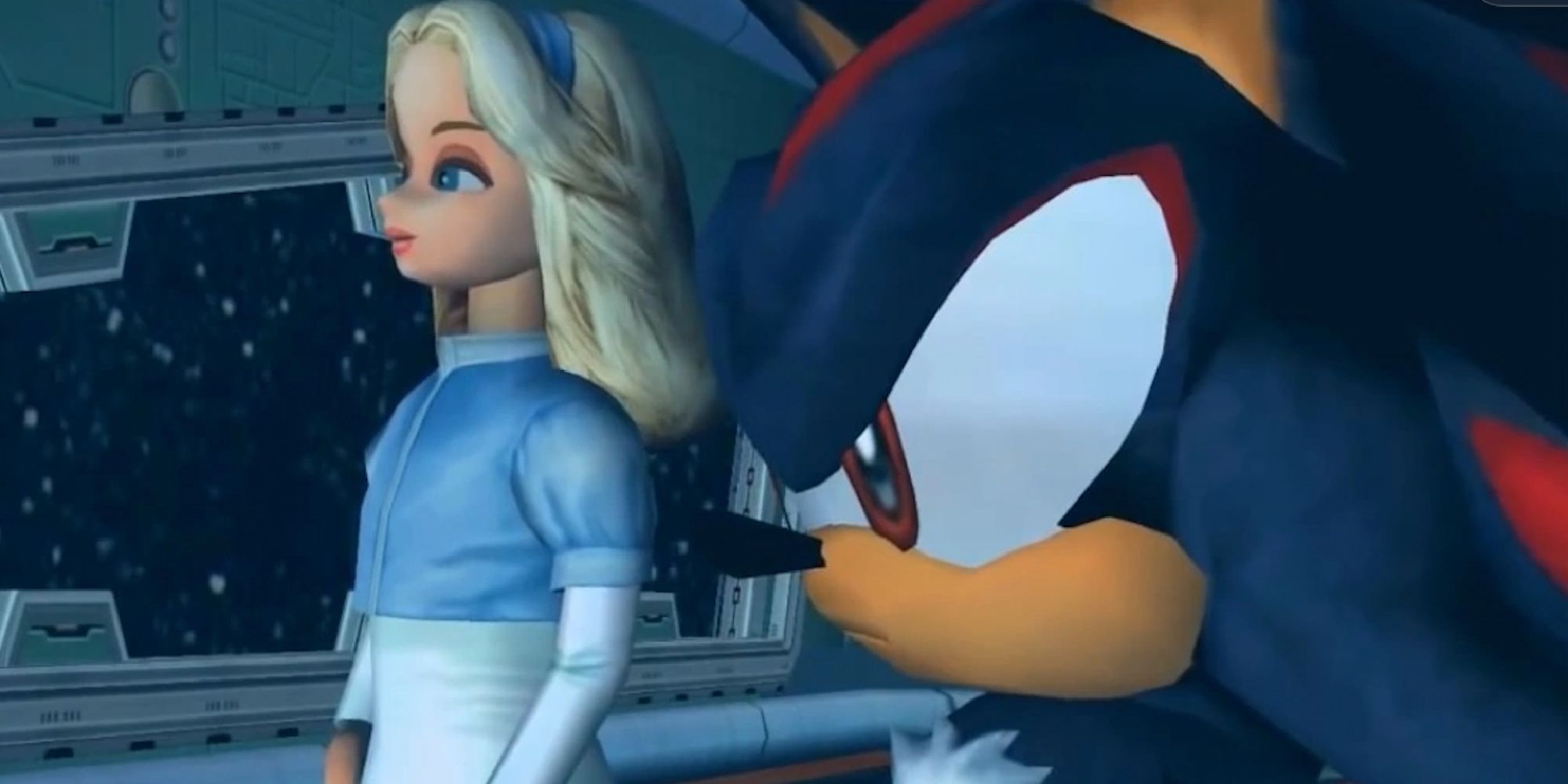 Maria Robotnik and Shadow in Sonic Adventures 2