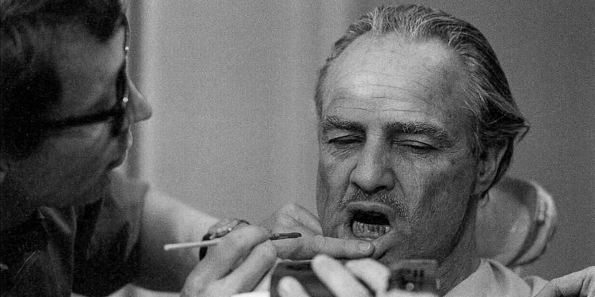 Marlon Brando's jaw gets modified on the set of The Godfather