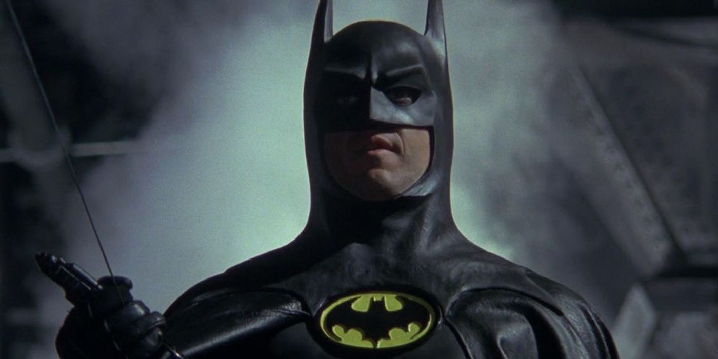 Michael Keaton in the shadows as Batman