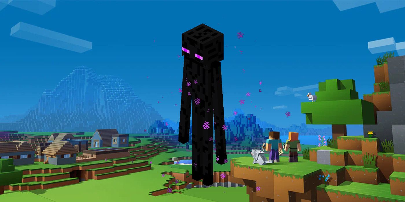 Massive Minecraft Build Turns An Enderman Into A Whole Island