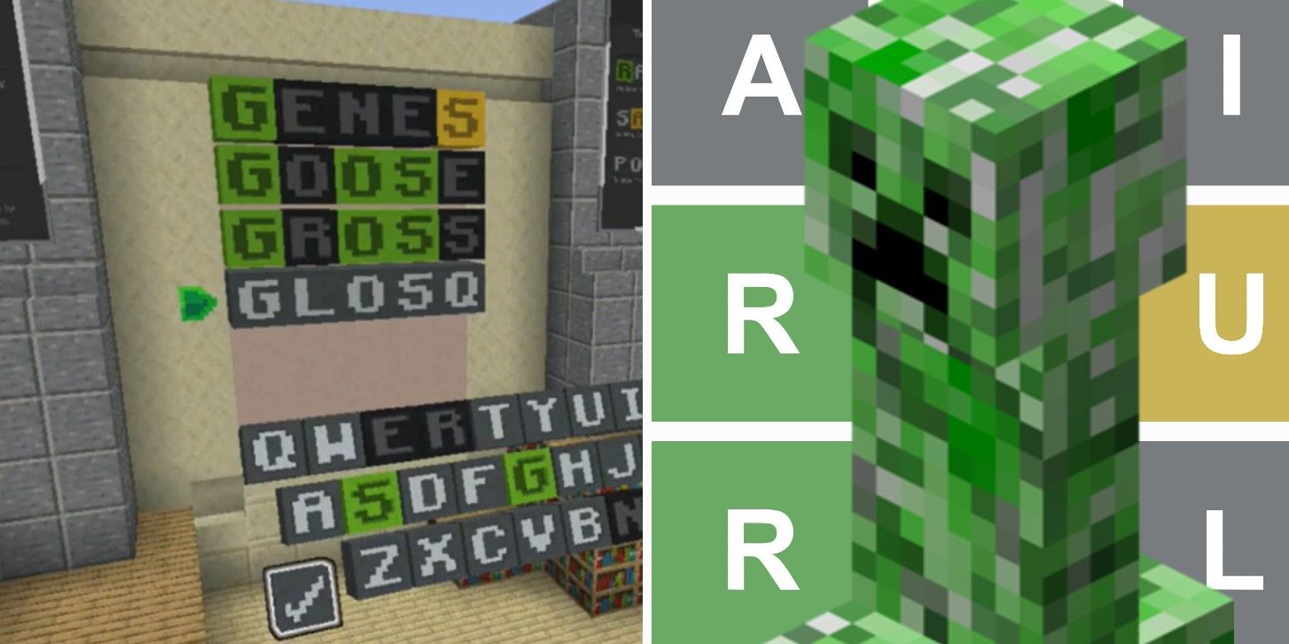 Minecraft Player Makes Functional Wordle