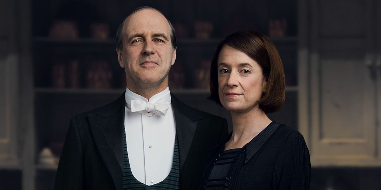 Molsley &amp; Baxter on Downton Abbey poster