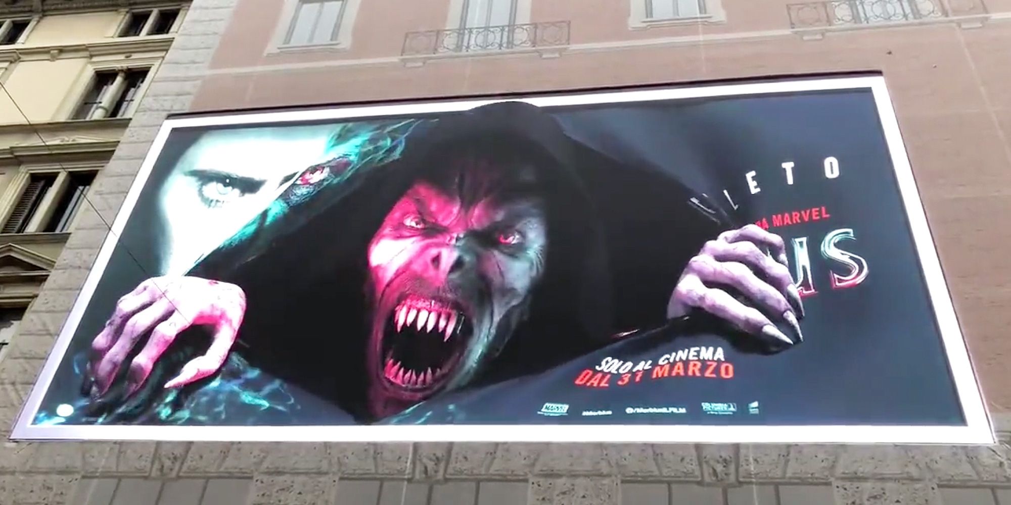 Morbius 3D Billboard Ad