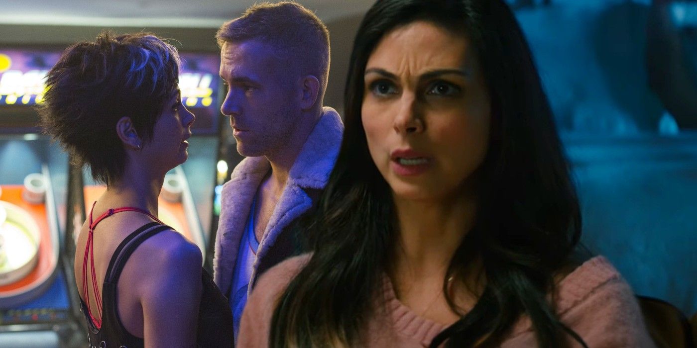 Morena Baccarin as Vanessa and Ryan Reynolds as Wade Wilson in Deadpool