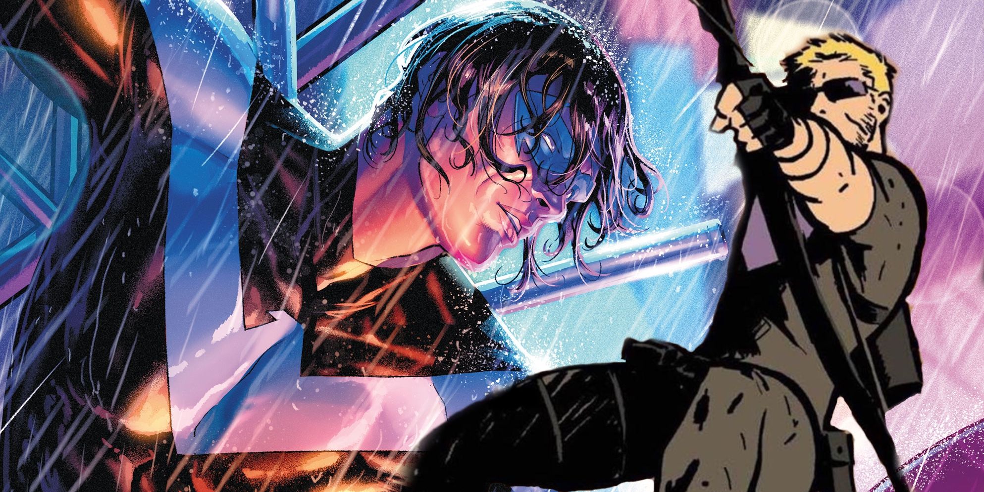 Nightwing and Hawkeye