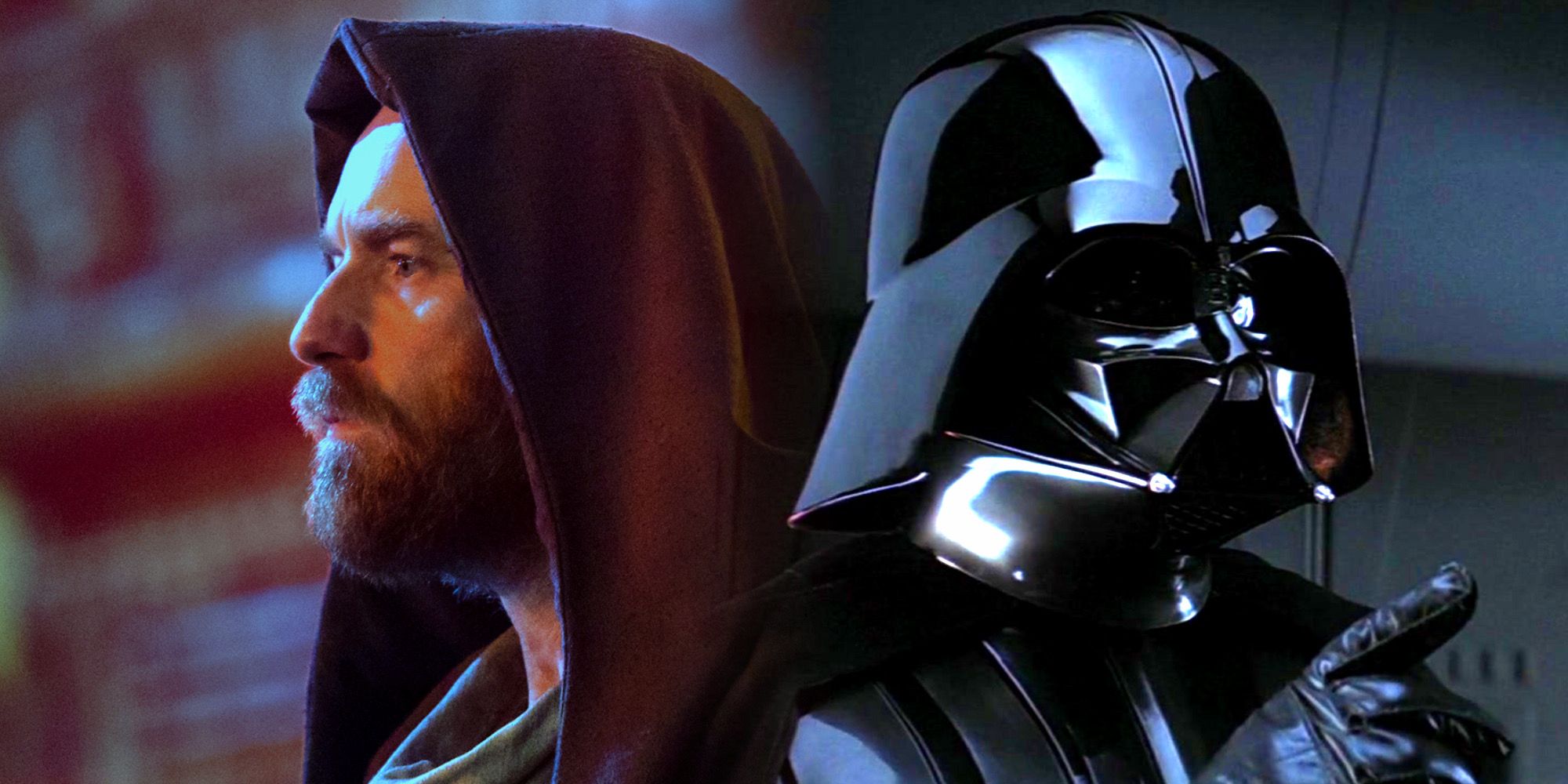 Obi-Wan Kenobi in Kenobi and Darth Vader in The Empire Strikes Back