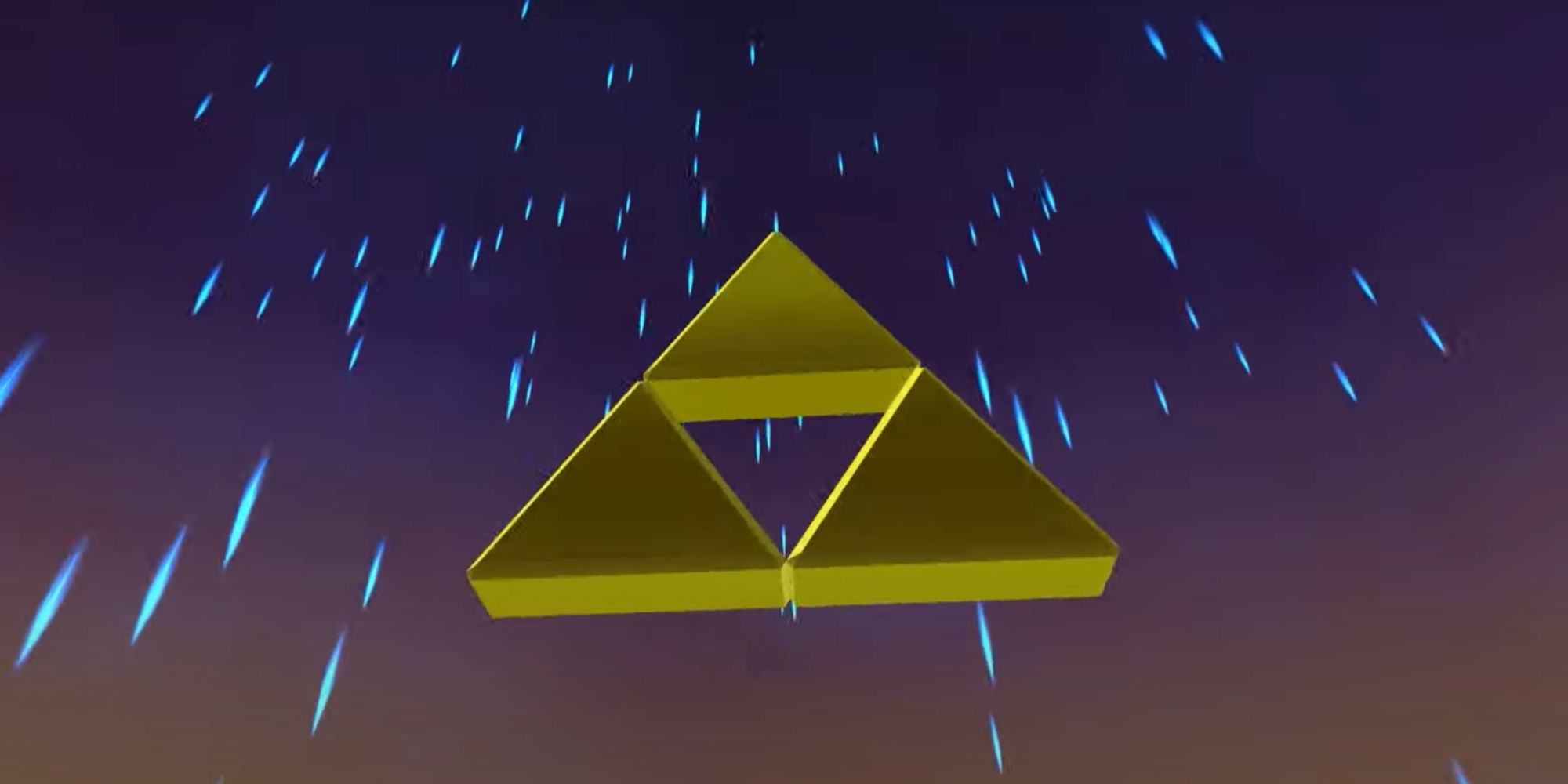 The Triforce floating in the Sacred Realm, as shown in Ocarina of Time.
