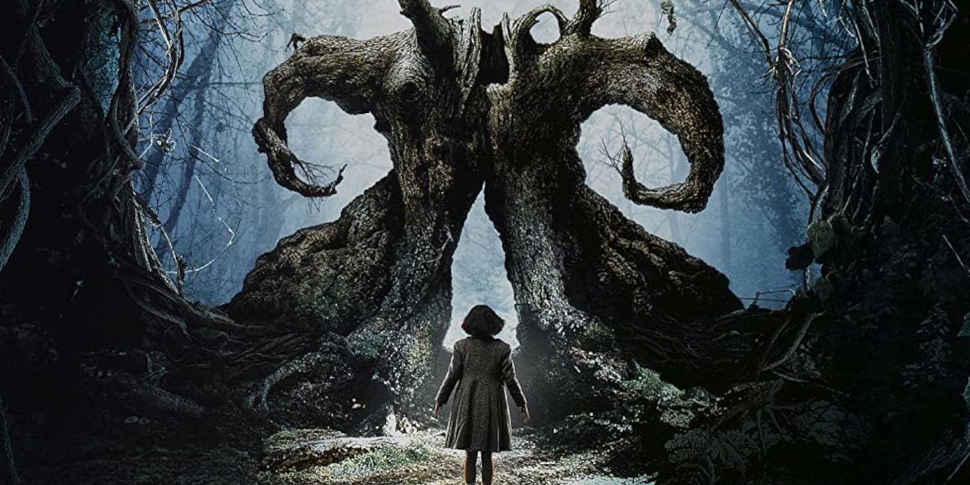 Ofelia at the entrance to the Labyrinth in Pan's Labyrinth Poster