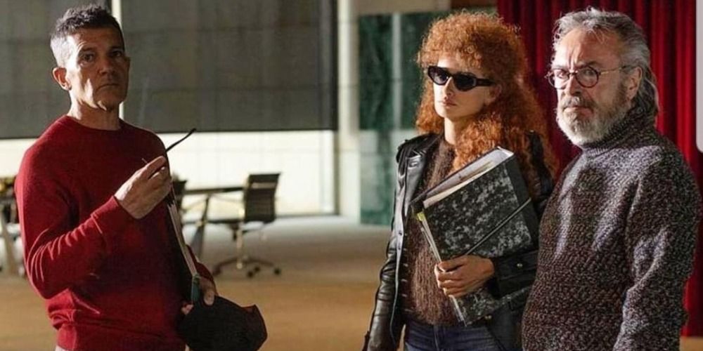 Oscar Martinez, Antonio Banderas, and Penelope Cruz in Official Competition