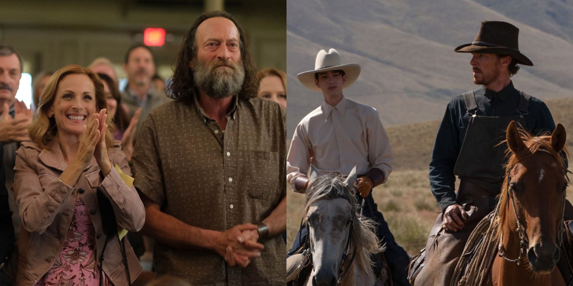 Split image of CODA and The Power of the Dog