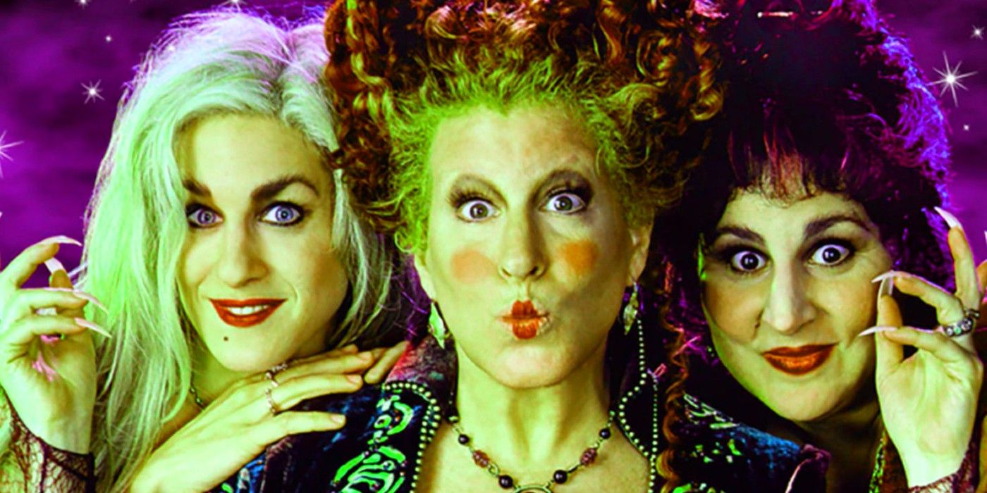 Parker, Najimy, and Midler as the Sanderson Sisters in Hocus Pocus