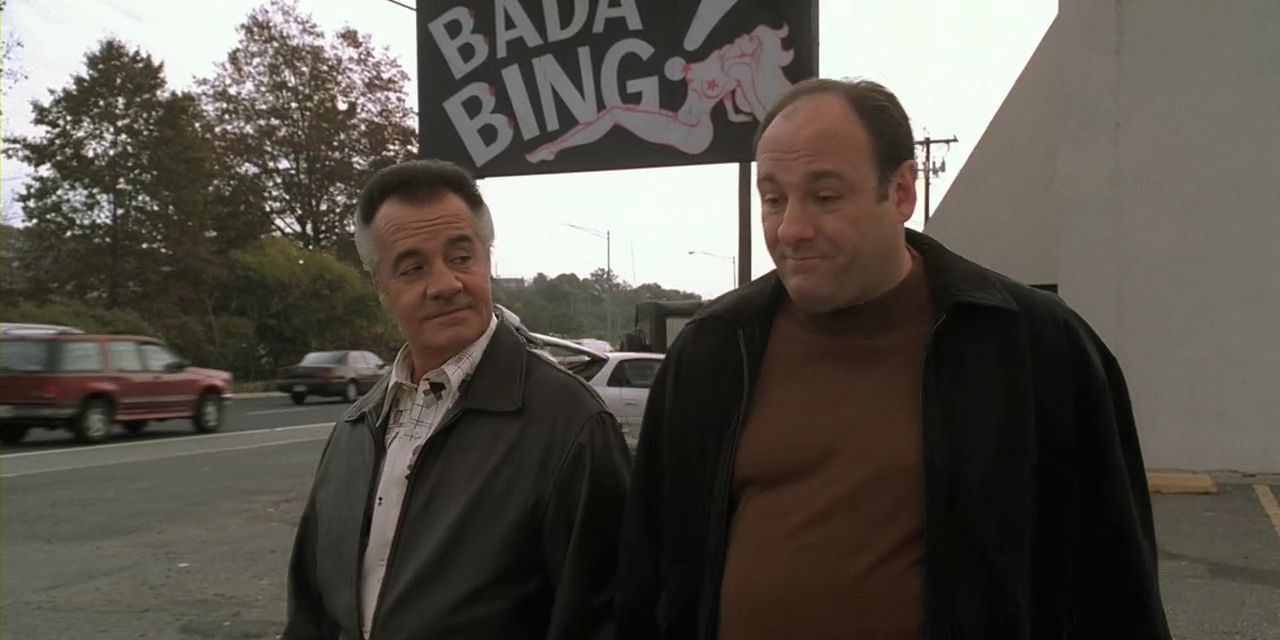 Paulie and Tony discuss a promotion in The Sopranos