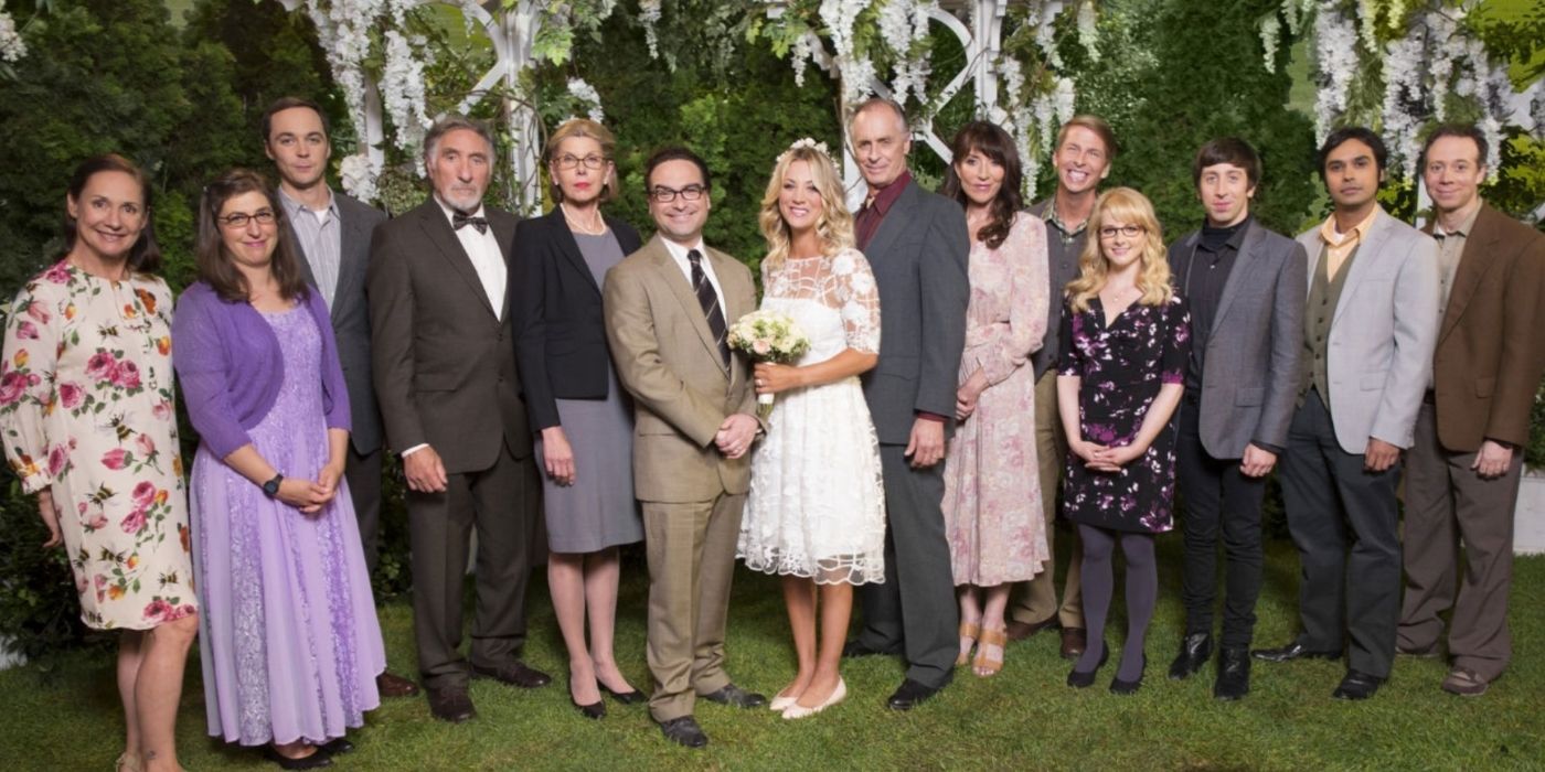Penny and Leonards wedding party on TBBT
