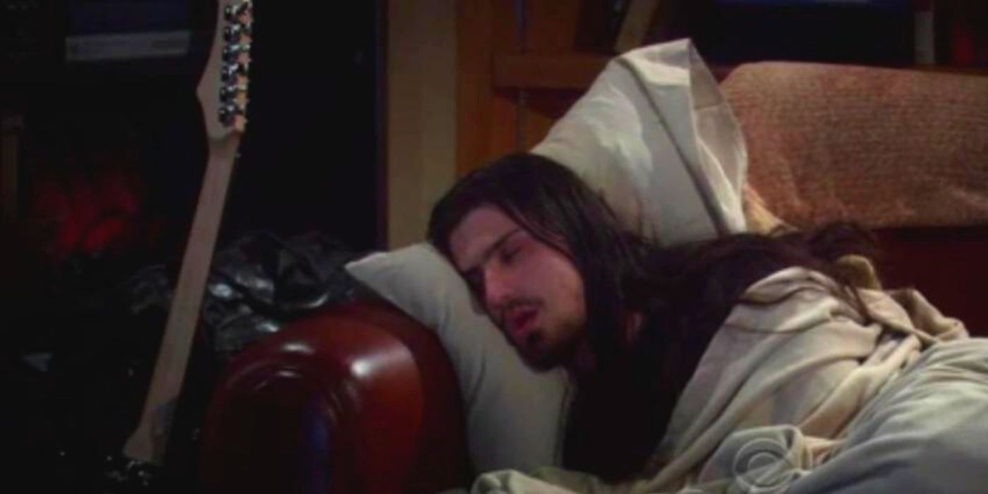 Penny&rsquo;s Musician Friend sleeping on TBBT