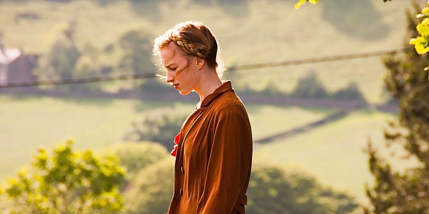 Phoebe looking down in The Village