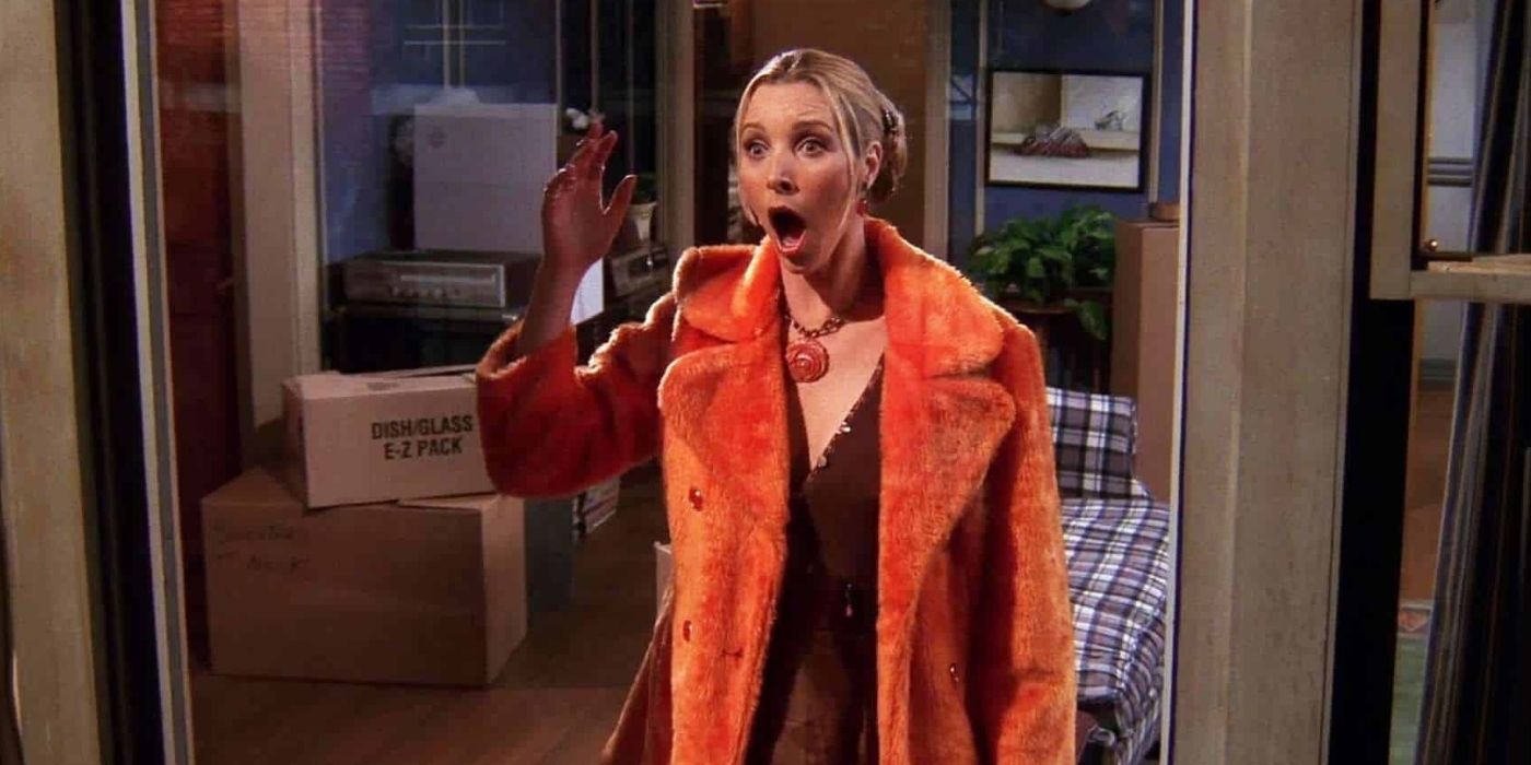 Phoebe's Mouth Dropping Open At Seeing Chandler And Monica Together From Across The Street 