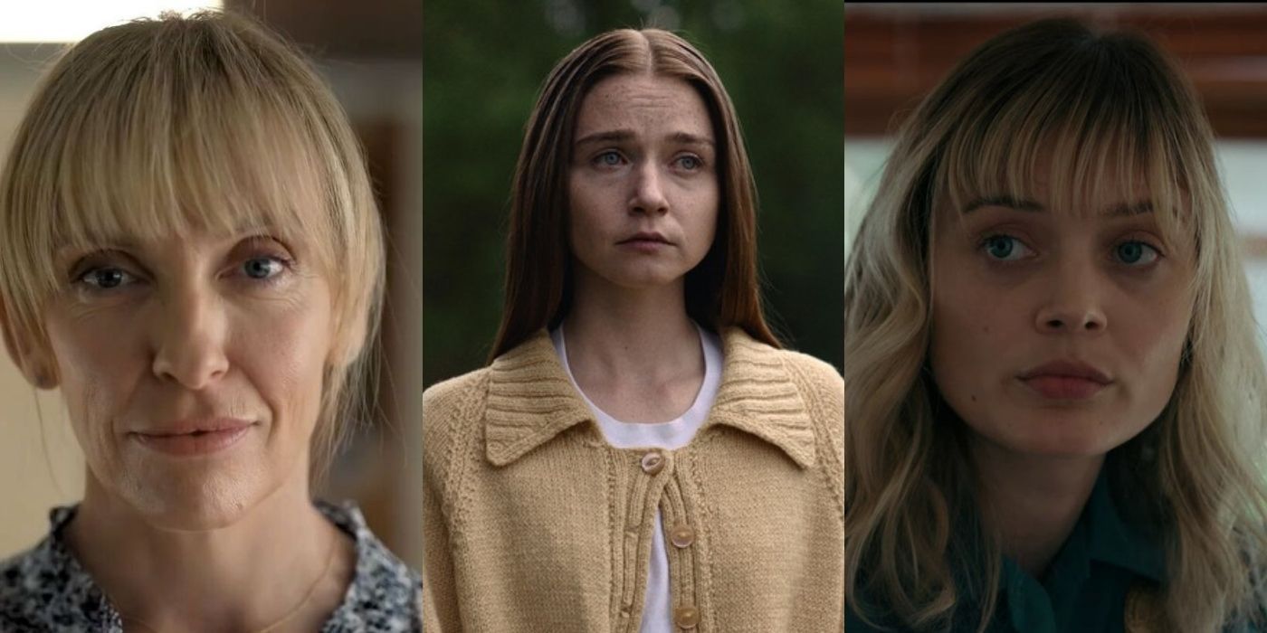 3 images of actors from Pieces Of Her