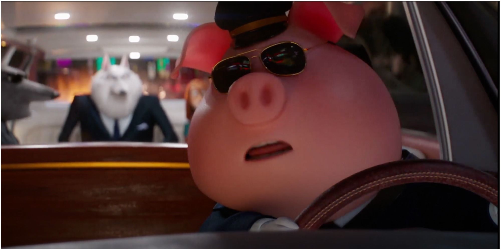 Pig chauffeur voiced by Edgar Wright drives in Sing 2
