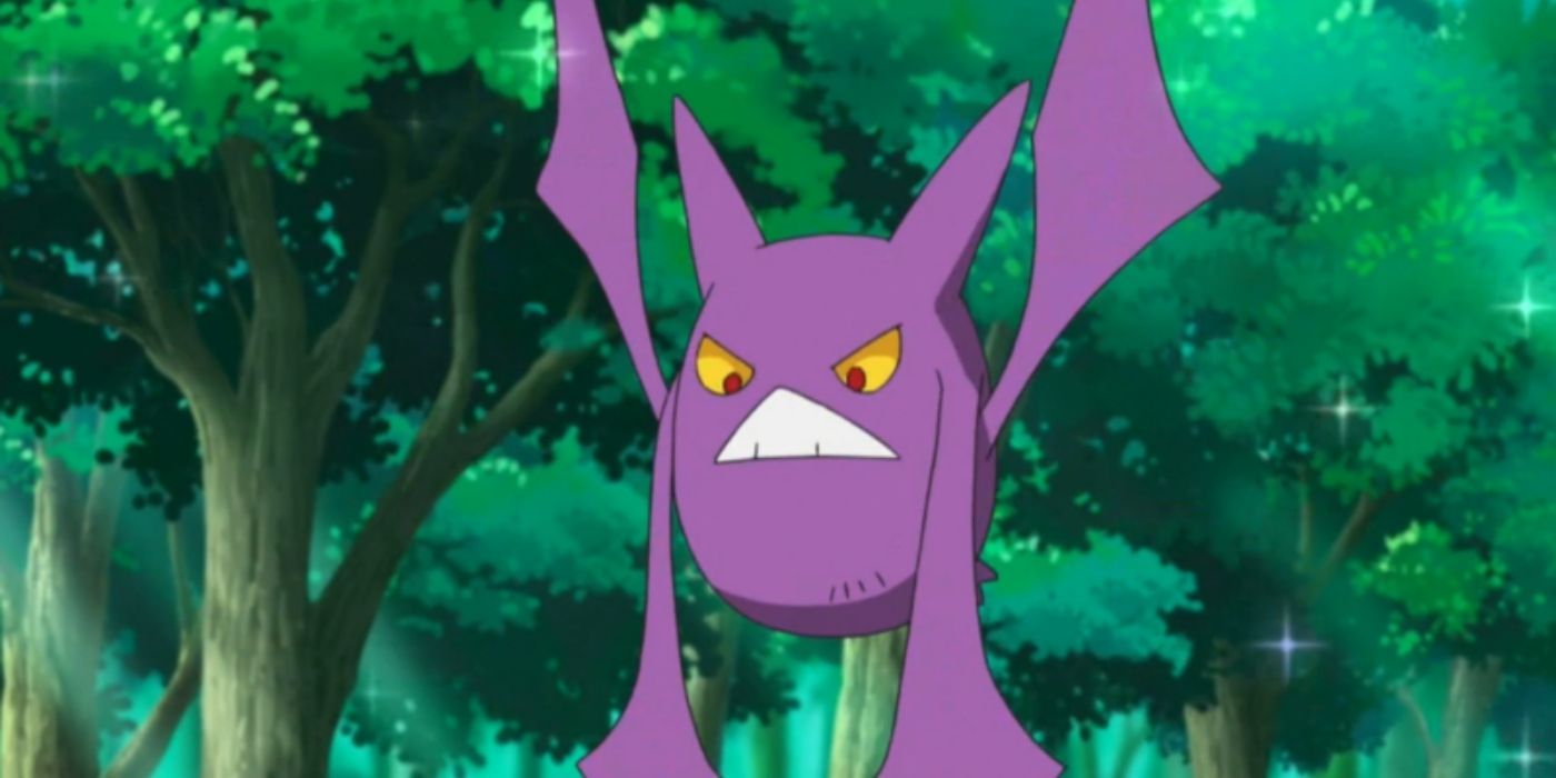 Crobat voando no anime Pokémon