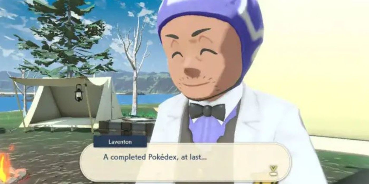 Pokemon Legends Arceus' Ending Shouldn't Require A Complete Pokedex - Professor Laventon on complete Pokedex