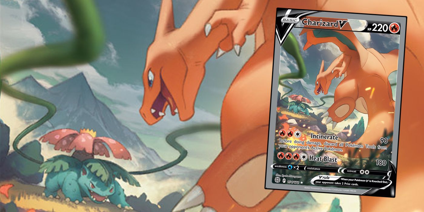 Pokemon TCG Brilliant Stars Charizard V Venusaur Full Alternate Art Card