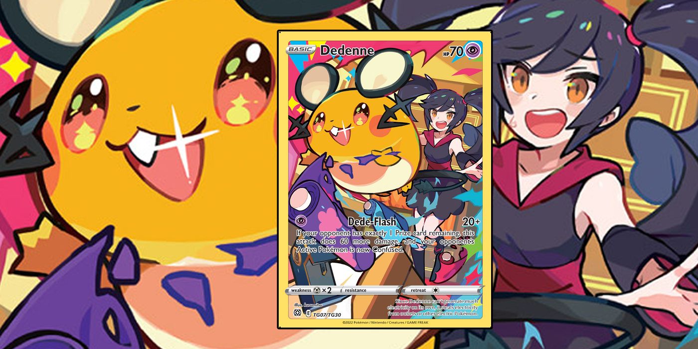 Pokemon TCG Brilliant Stars Dedenne Furisode Girl Full Art Card