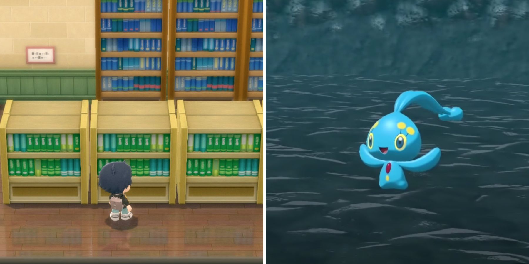 Pokemon BDSP's Canalave Library tells the Sea's Legend from Pokemon Legends: Arceus