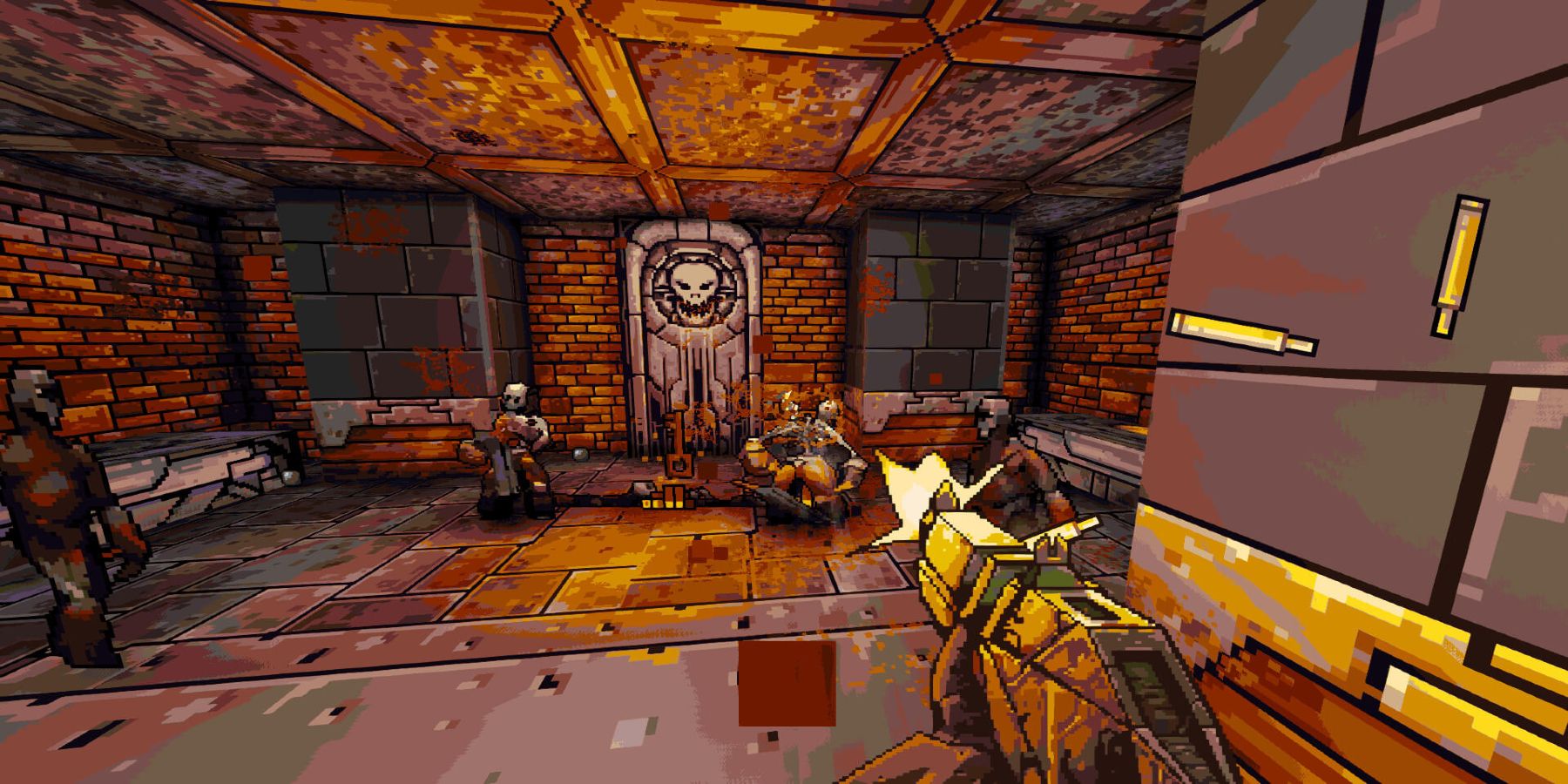 A screenshot from the 2018 video game Project Warlock.