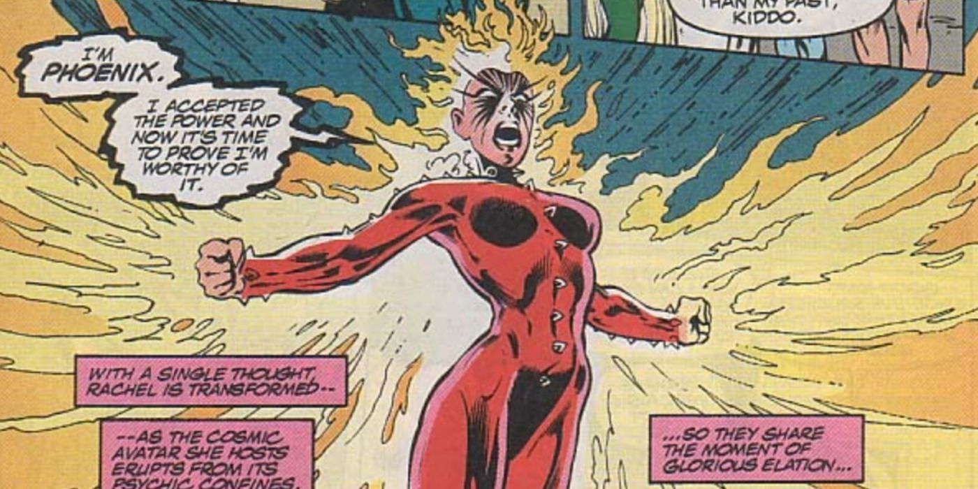 Rachel Summers unleashes the Phoenix Force in Marvel Comics.