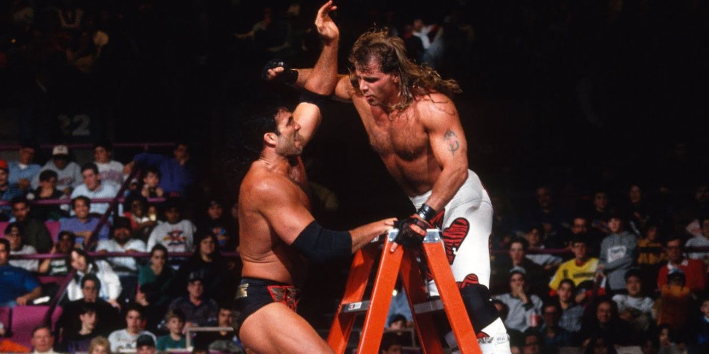 Razor Ramon vs Shawn Michaels in a Ladder Match at WWE WrestleMania 10