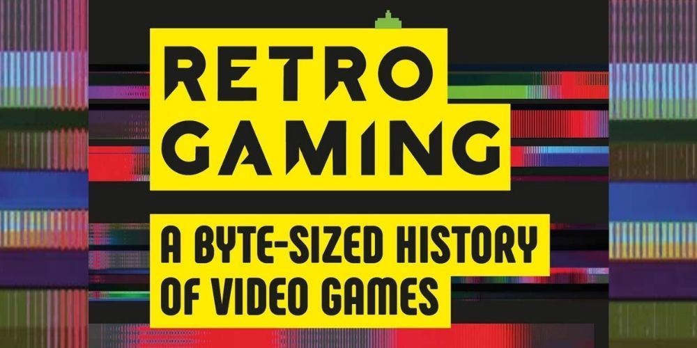 The cover for Retro Gaming features the book's title written on top of an edgy, background filled with blurred colors