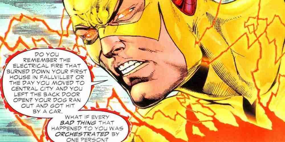 Reverse Flash spins an epic monologue about his pettiness.