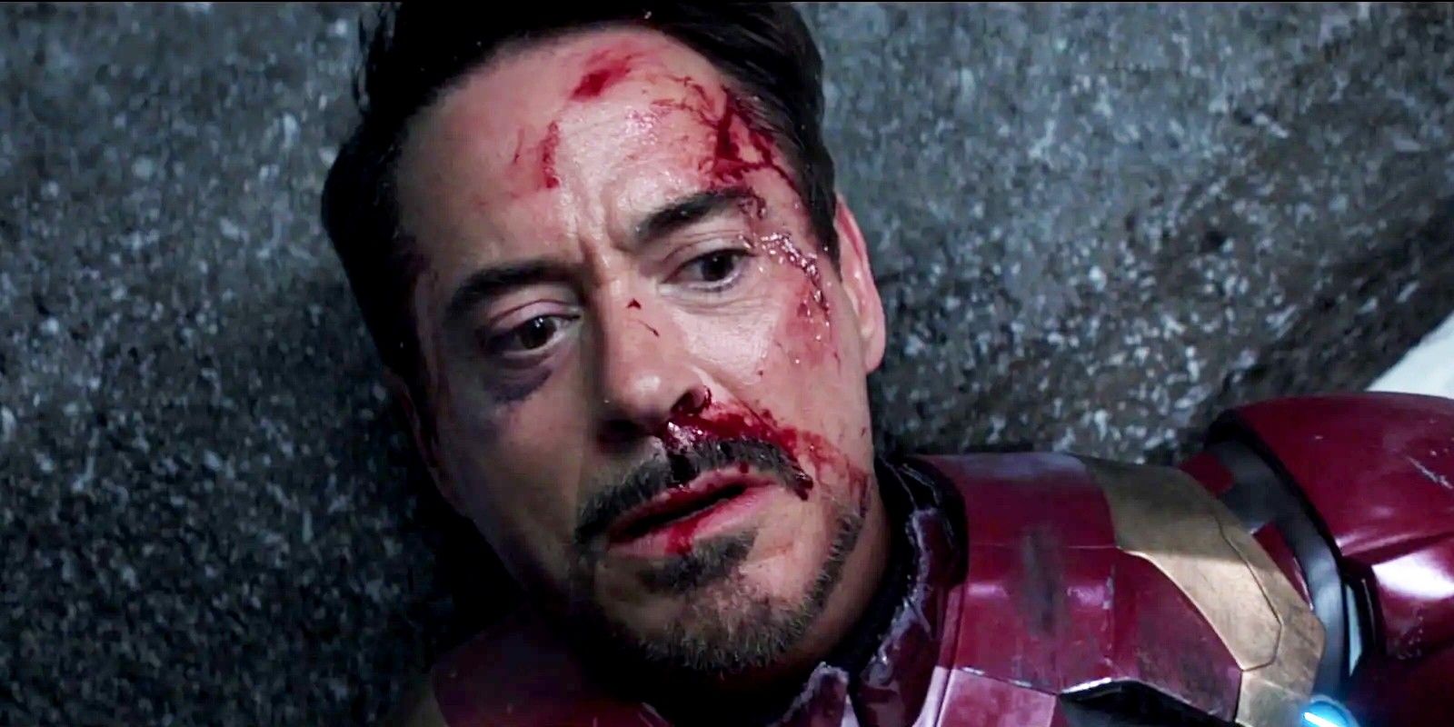 Robert Downey Jr as Iron Man in Civil War