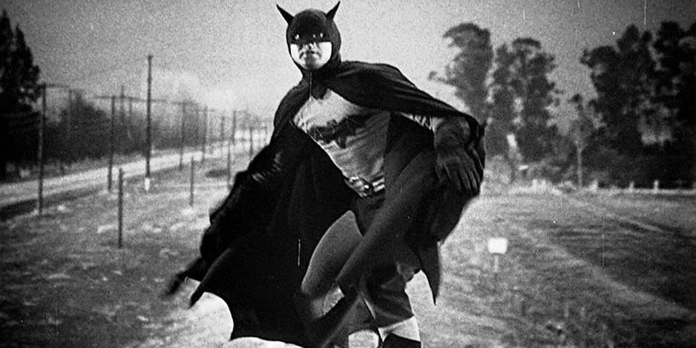 Robert Lowery in action as Batman.