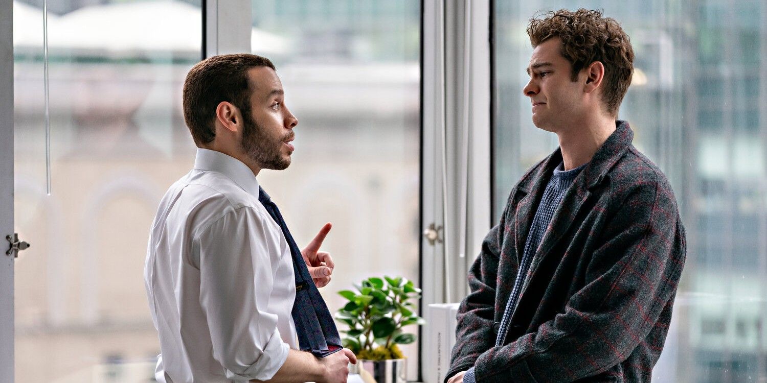 Robin de Jesus and Andrew Garfield in Tick Tick Boom 2021