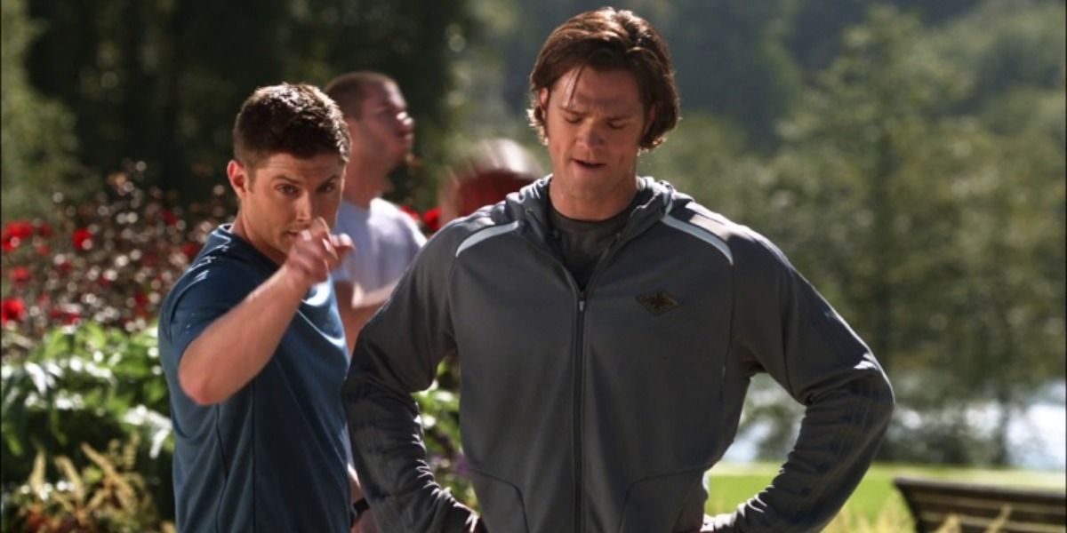Sam and Dean do a herpes commercial for the Trickster in Supernatural