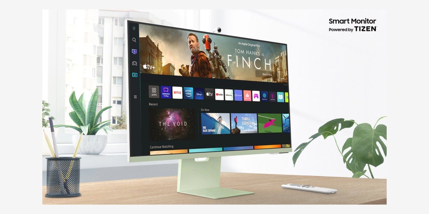 Samsung M8 Smart Monitor in Spring Green