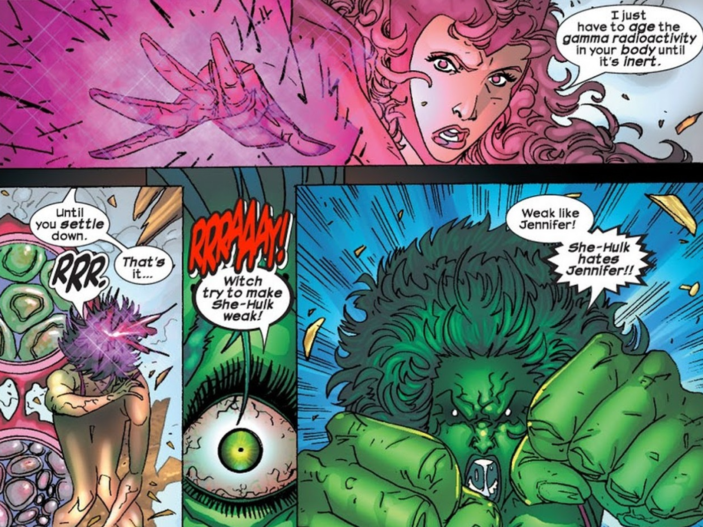 Scarlet Witch vs She-Hulk
