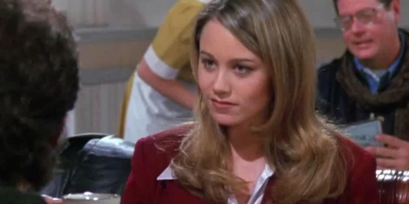 Ellen sitting with Jerry at the restaurant on Seinfeld