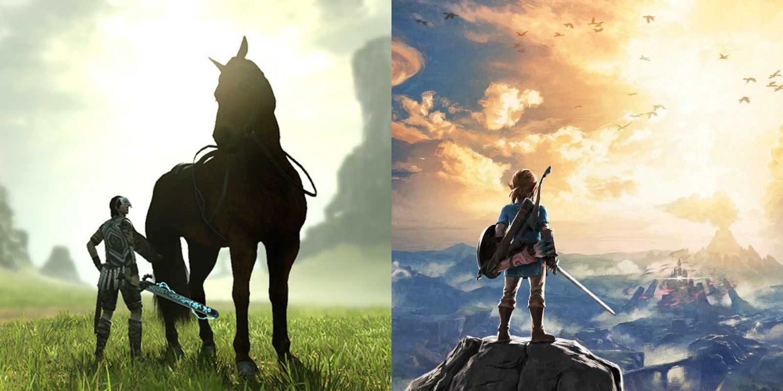 Shadow of the Colossus, Breath of the Wild split