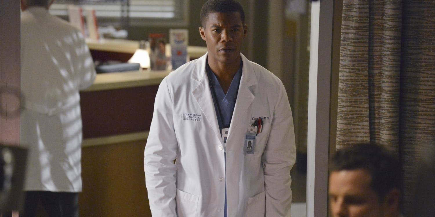 Shane looks serious in Grey's Anatomy