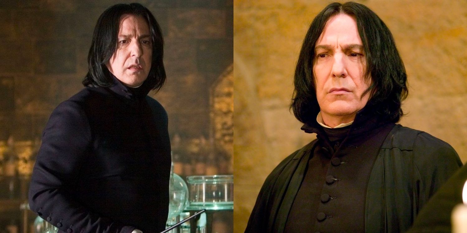 Snape looking disgusted with people in Harry Potter