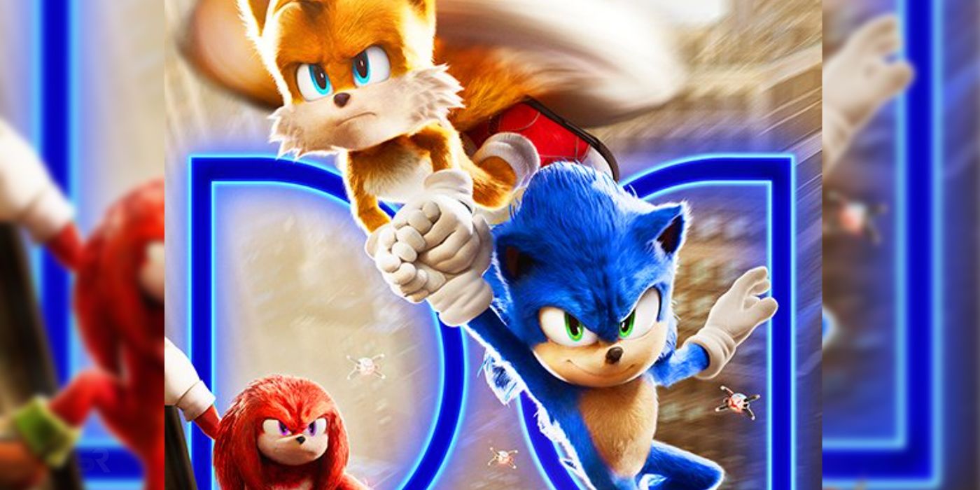 Posters de Sonic, Tails e Knuckles de Sonic the Hedgehog 2