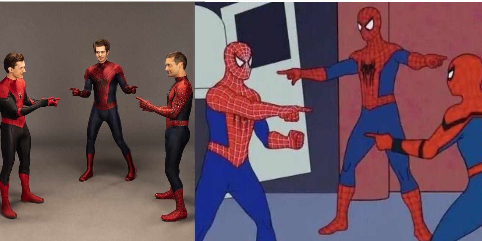 Spider-Man No Way Home recreated the 1960's -inspired meme